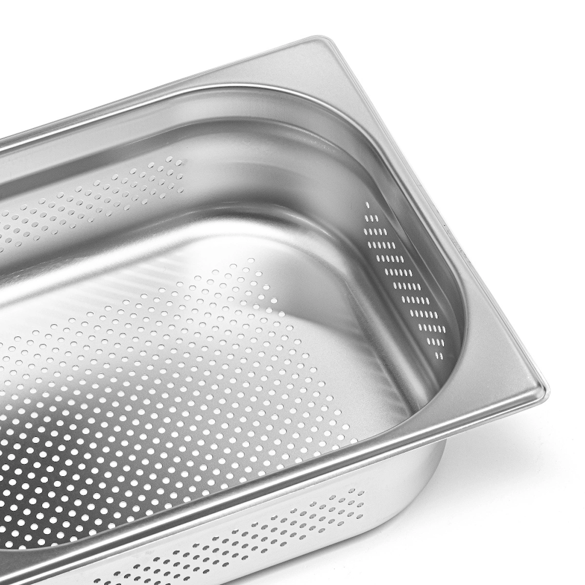 Pojemnik GN 1/2 6,5 cm perforowany ze stali nierdzewnej | FORGAST FG04726V1
