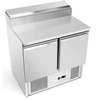 Stół chłodniczy 2-drzwiowy sałatkowy 257 l, z nadstawką nierdzewną | FORGAST FG07402