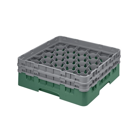 Kosz do szkła 30 przegródek - 50x50 cm, zielony | CAMBRO 30S434/119