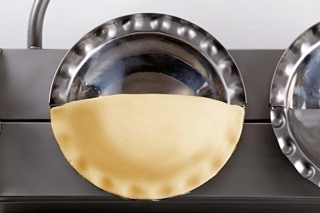 Wyciskacz do pierogów, pierogarka ręczna 2-pozycyjna duży pieróg | LASKUS 099D5