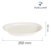 Półmisek owalny porcelanowy 26x18 cm Dove | FINE DINE 04ALM000016