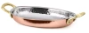 Patelnia owalna do serwowania z dwoma uchwytami, miedź młotkowana -13.5x18.5 cm, poj. 500 ml | AMBITION 126612