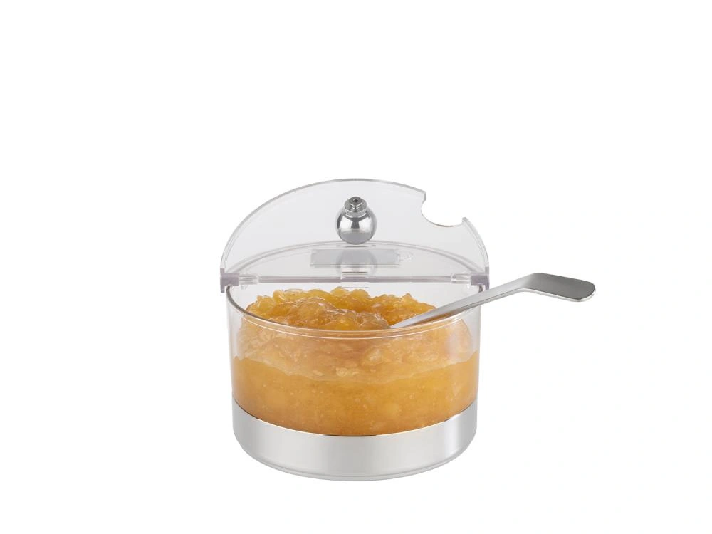 Mała miska chłodząca ze stalową podstawą Mini TOP FRESH z wkładem i pokrywą, 15x11.5 cm | APS 11810