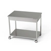 Stół roboczy nierdzewny z półką na kółkach 90x60x85 cm | FORGAST