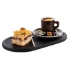 Taca SLATE z melaminy czarna, 28x15.5x1 cm | APS 85099