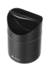 Śmietniczka stołowa z uchylną pokrywą, 1,2L, czarny śr. 12 x H 16.5 cm | HENDI 440773