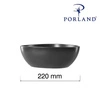 Miska trójkątna COAL, 22 cm | PORLAND 04ALM007972