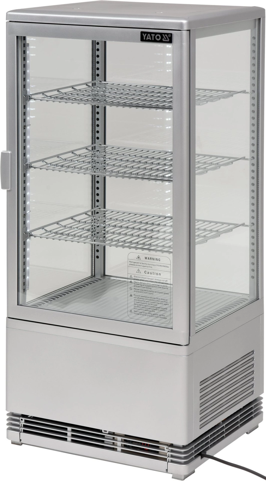 Witryna chłodnicza 78 l srebrna | YATO YG-05057