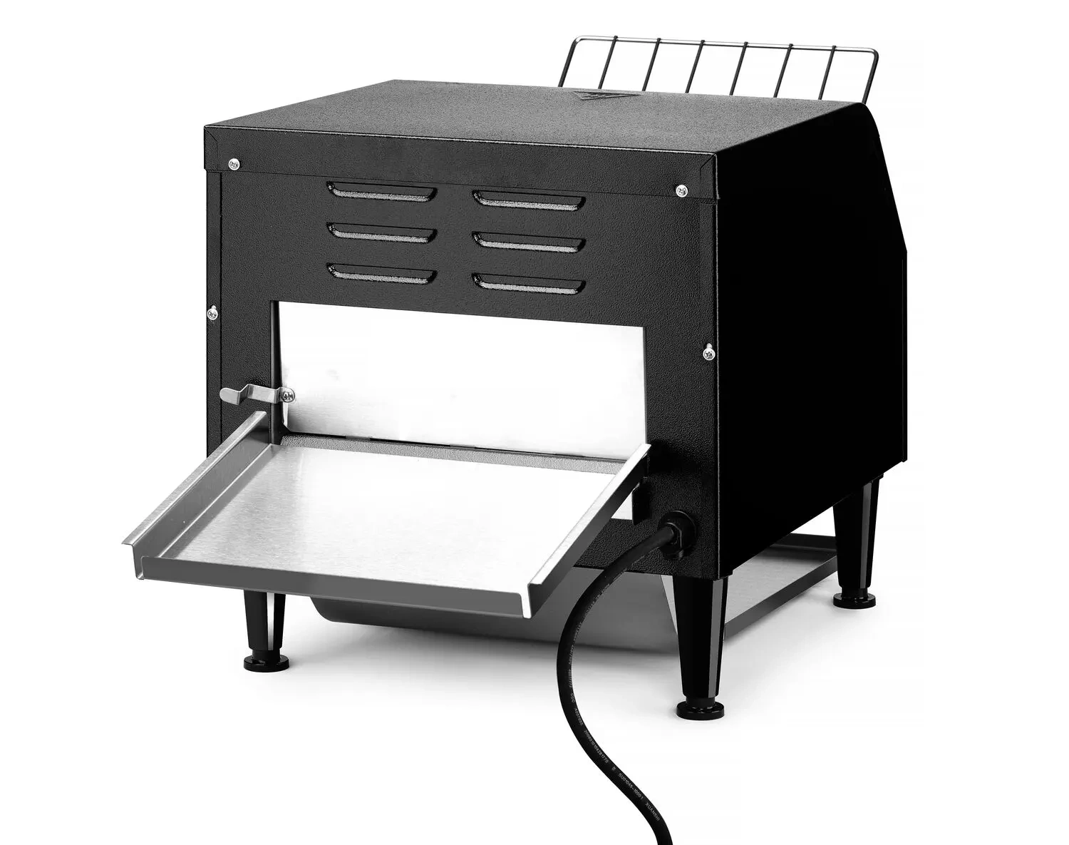 Toster przelotowy podwójny, czarny, 2.24 kW, 25x28 cm, 230 V | HENDI 261354