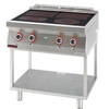 Kuchnia gastronomiczna elektryczna ceramiczna 4-polowa | KROMET 700.KE-4C