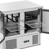 Stół chłodniczy 2-drzwiowy 257 l, bez rantu, z agregatem dolnym | FORGAST FG07007