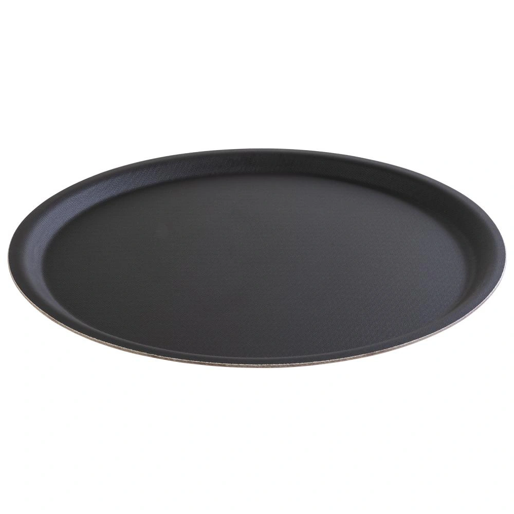 Taca HAPPY HOUR antypoślizgowa, czarna, średnica 38 cm | APS 511