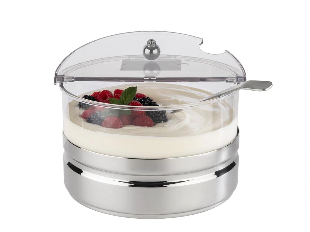 Miska chłodząca ze stalową podstawą Maxi TOP FRESH z wkładem i pokrywą, 24x17 cm | APS 11847_APS