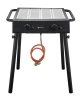 Grill gazowy Xantos Black 9,5kW, 770x710x(H)870mm | HENDI 148631
