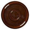 Spodek porcelanowy pod filiżankę STONE brązowy | TOM-GAST R-EASA16HO-12