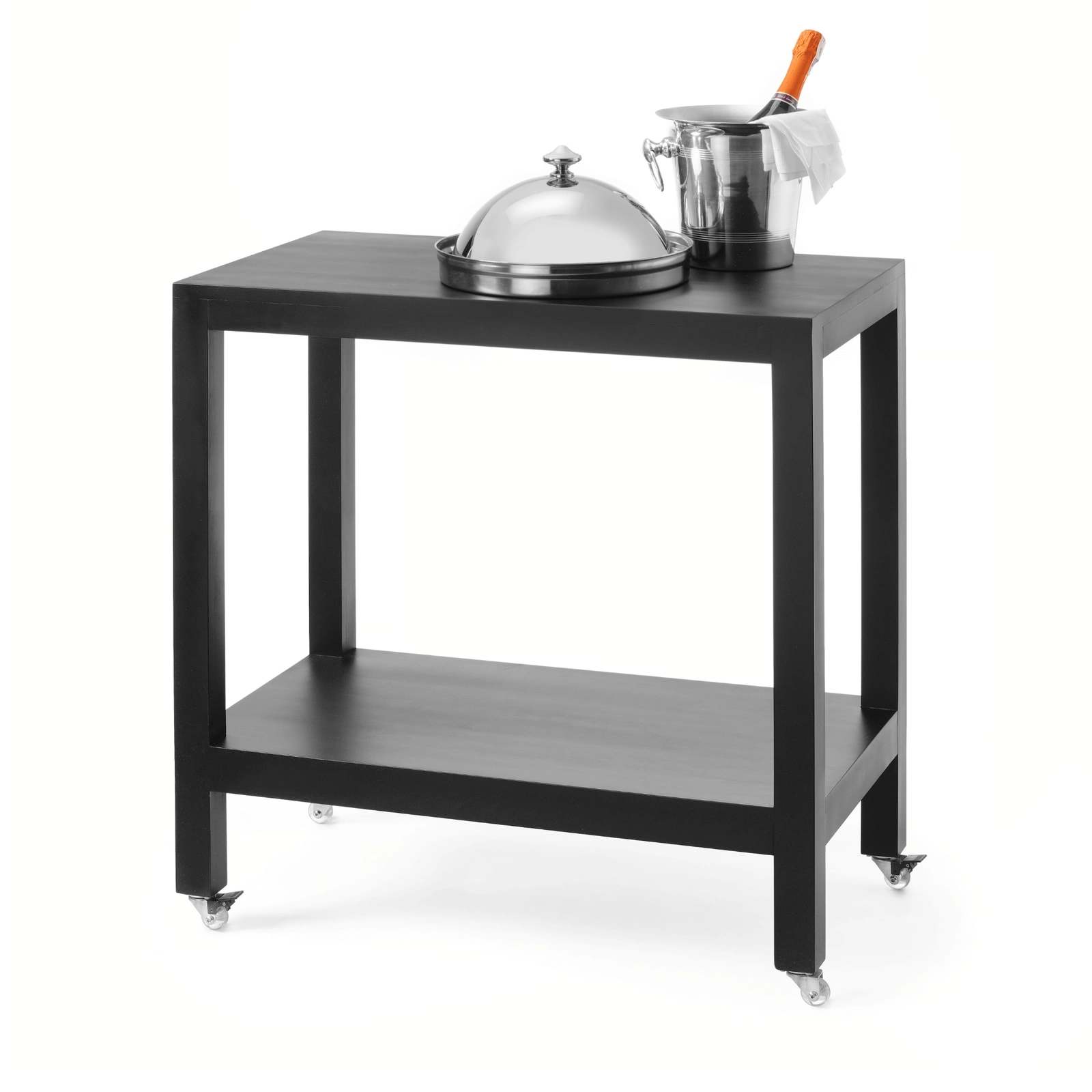 Wózek kelnerski Madeira Black 82x46x85 cm | FINE DINE 504963