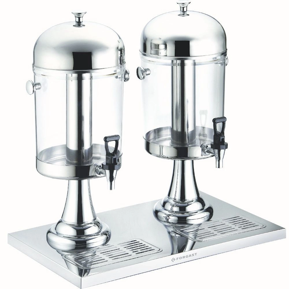 Dozownik do soków podwójny z poliwęglanu 2x8 l | FORGAST FG03228V1