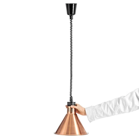 Lampa grzewcza do potraw miedziana - typ B | FORGAST FG03343