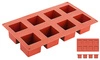 Forma do ciastek kostka, silikonowa, 8 otworów, 5x5x5 cm | CONTACTO 6644/050
