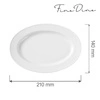 Półmisek owalny porcelanowy BIANCO - 21x14 cm | FINE DINE 799277