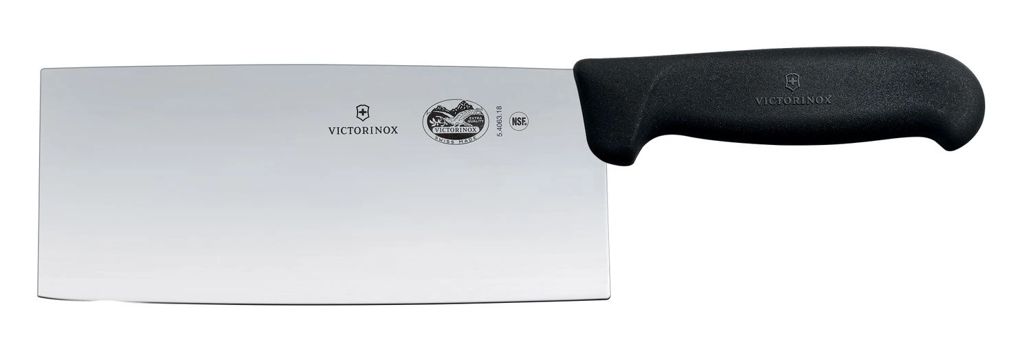 Nóż szefa kuchni w stylu chińskim FIBROX - dł. ostrza 18 cm | VICTORINOX 5.4063.18