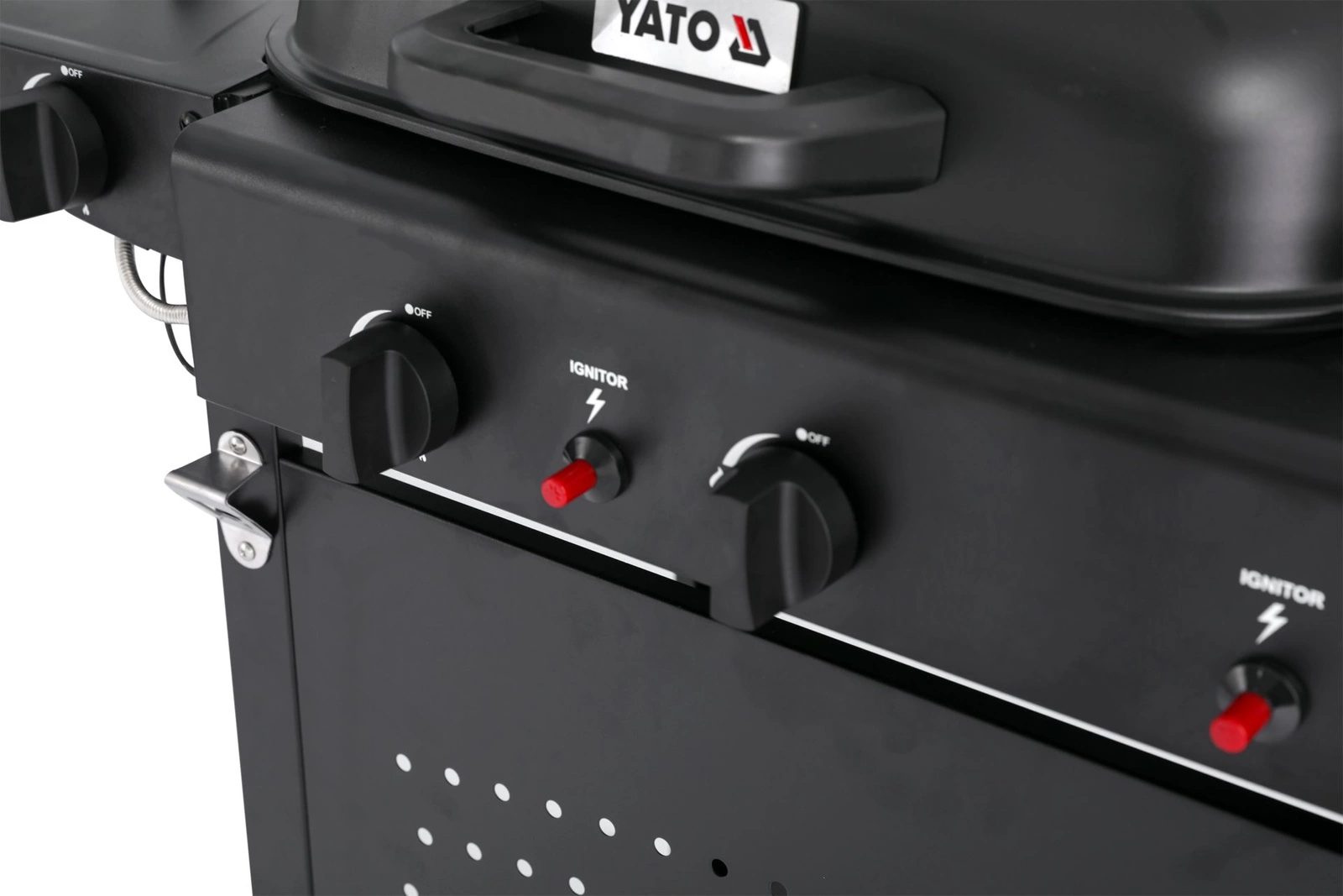 Grill gazowy, ASAHI 4 palniki, 11 kW 48 x 37 cm | YATO YYG-20008