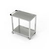 Wózek kelnerski nierdzewny 2-półkowy 100x50x85 cm | FORGAST
