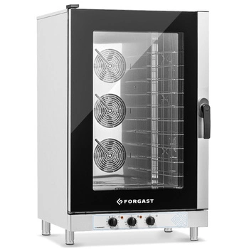 Piec konwekcyjno-parowy elektryczny 10 GN 1/1 lub 10 blach 60x40 cm, 15.8 kW | FORGAST FG09520