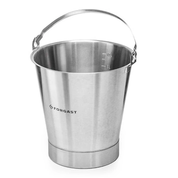 Wiadro ze stali nierdzewnej z pierścieniem 10 l | FORGAST FG06110
