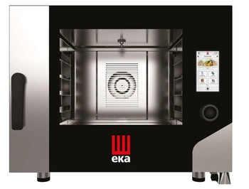 Piec konwekcyjno-parowy elektryczny Millenial Touch Screen Bakery 4x600x400 | TECNOEKA MKF464TS