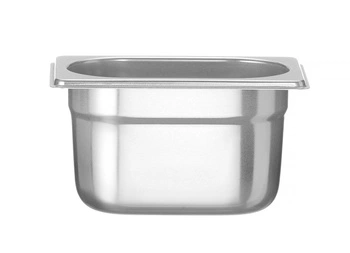Pojemnik GN 1/9 gł. 10 cm ze stali nierdzewnej PROFI LINE | HENDI 801826