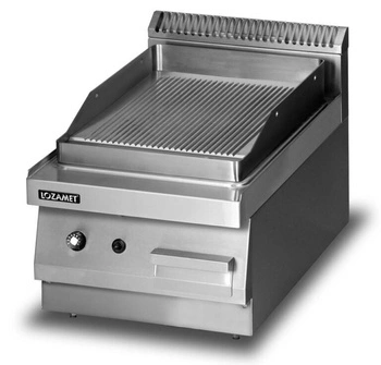 Płyta grillowa gazowa, ryflowana, 1 - strefowa, nastawna, 4 kW | LOZAMET LGG220