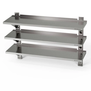 Półka wisząca przestawna potrójna 70x30x100 cm | FORGAST