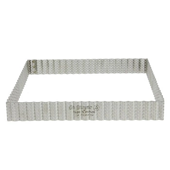 Rant piekarniczo-cukierniczy kwadratowy perforowany - 23x23 cm | DE BUYER D-3031-23