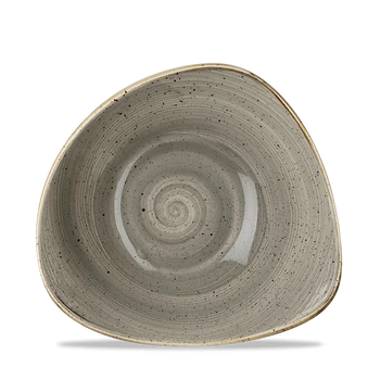 Miska porcelanowa trójkątna Peppercorn Grey śr. 23,5 cm | FINE DINE SPGSTRB91