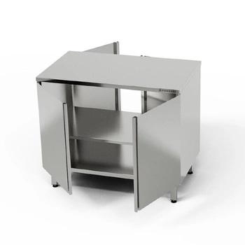 Stół roboczy nierdzewny przelotowy 80x70x85 cm | FORGAST