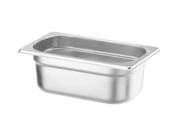 Pojemnik GN 1/4 gł. 10 cm ze stali nierdzewnej PROFI LINE | HENDI 801628