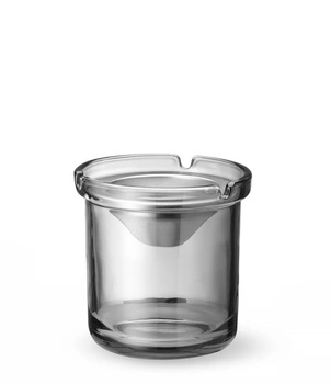 Popielnica szklana ze stalowym wkładem śr. 98 mm  | HENDI 440117