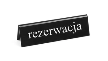 Tabliczka informacyjna Rezerwacja | HENDI 663523