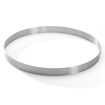 Rant perforowany do ciasta - okrągły 24.5 cm | DE BUYER D-3099-09