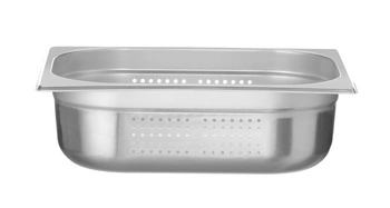 Pojemnik GN 1/2 gł. 10 cm ze stali nierdzewnej KITCHEN LINE perforowany | HENDI 807330