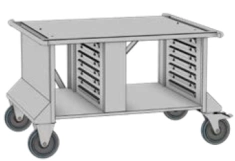 Podstawa II Mobility Line, wzmocniona, na kółkach skrętnych do pieców 6-2/1, 10-2/1 | RATIONAL 60.31.165