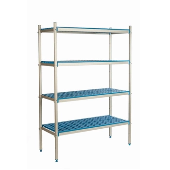 Regał wolnostojący 4-półkowy głęb. 40 cm 3PD-44+4P-154+4P-164 | ALUSHELF 40180