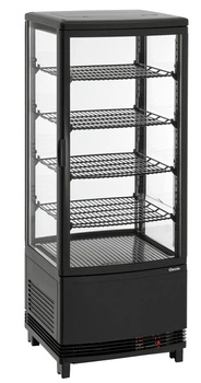 Witryna chłodnicza Mini 98L2T czarna | BARTSCHER 700698