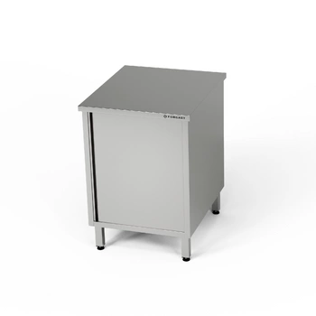 Stół roboczy nierdzewny z szafką 50x70x85 cm | FORGAST