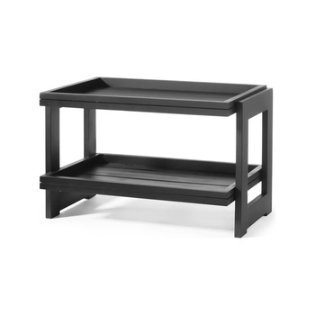 Stojak 2-poziomowy Madeira Black 57,4x32,3x44,1 cm | FINE DINE 504710