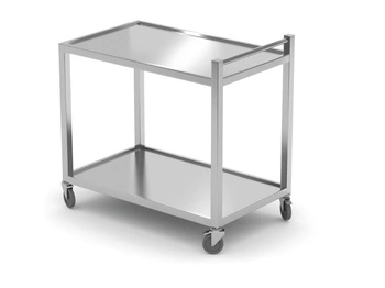 Wózek kelnerski 2-półkowy nierdzewny | HENDI 816691