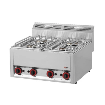 Kuchnia gastronomiczna gazowa 4-palnikowa SP 60 GL| REDFOX 00000494