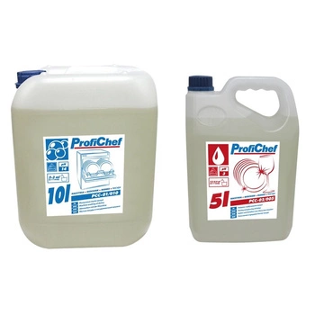 Zestaw płynów do obsługi zmywarek gastronomicznych, mały 10+5 l | PROFICHEF PCC01/10+PCC02/005