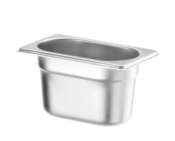 Pojemnik GN 1/9 gł. 10 cm ze stali nierdzewnej BUDGET LINE | HENDI 800737